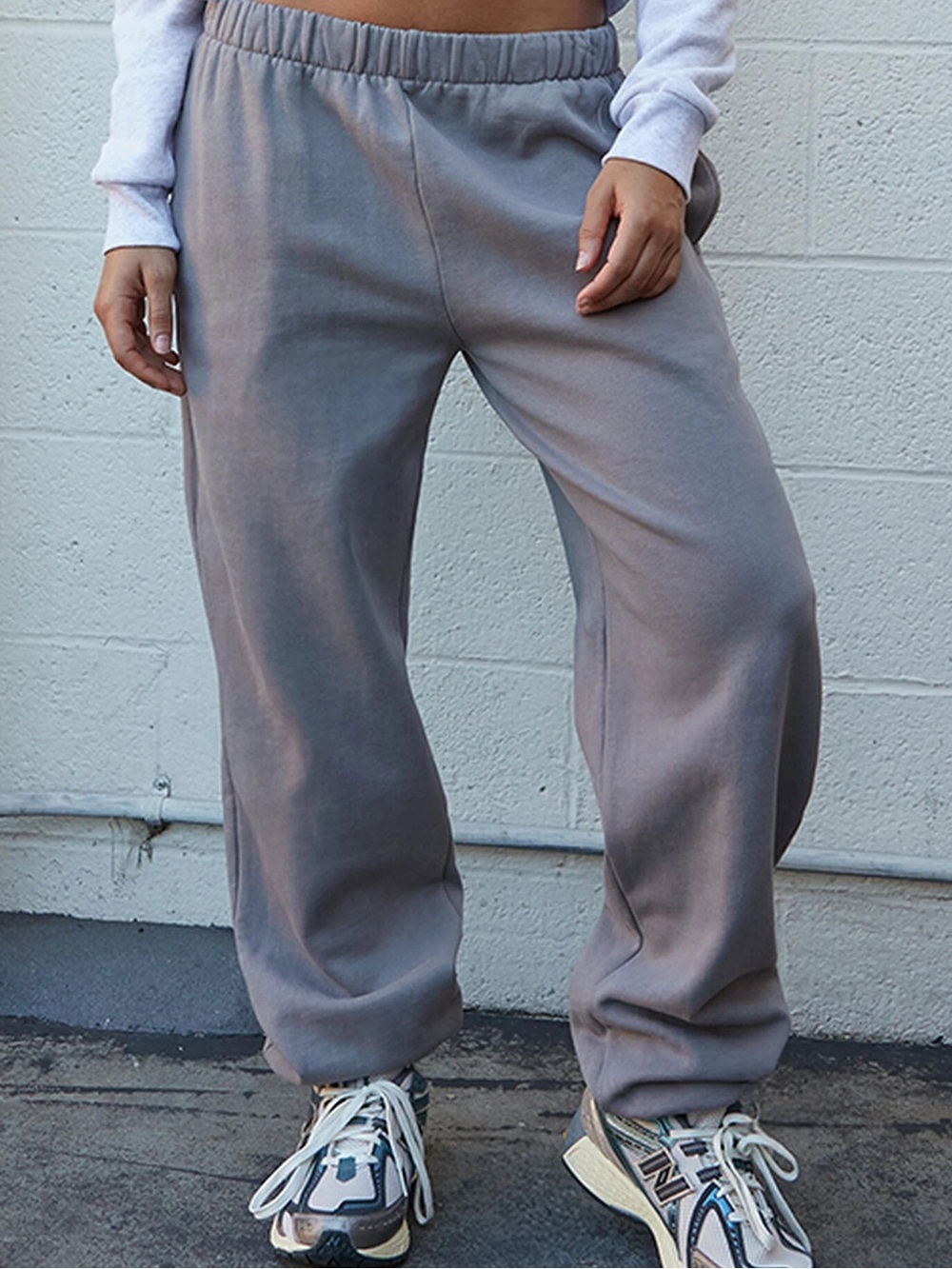 John Galt Brandy Melville Rosa Gray Sweatpants Slouchy Oversized